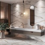 Łazienka z marmurem – pomysły na wnętrza z płytkami Opoczno